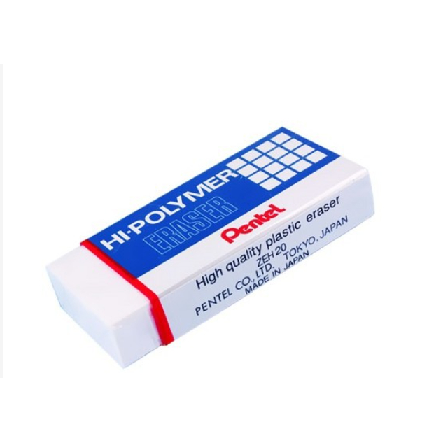 Gôm Pentel H.05, Cục tẩy bút chì trắng mini chính hãng