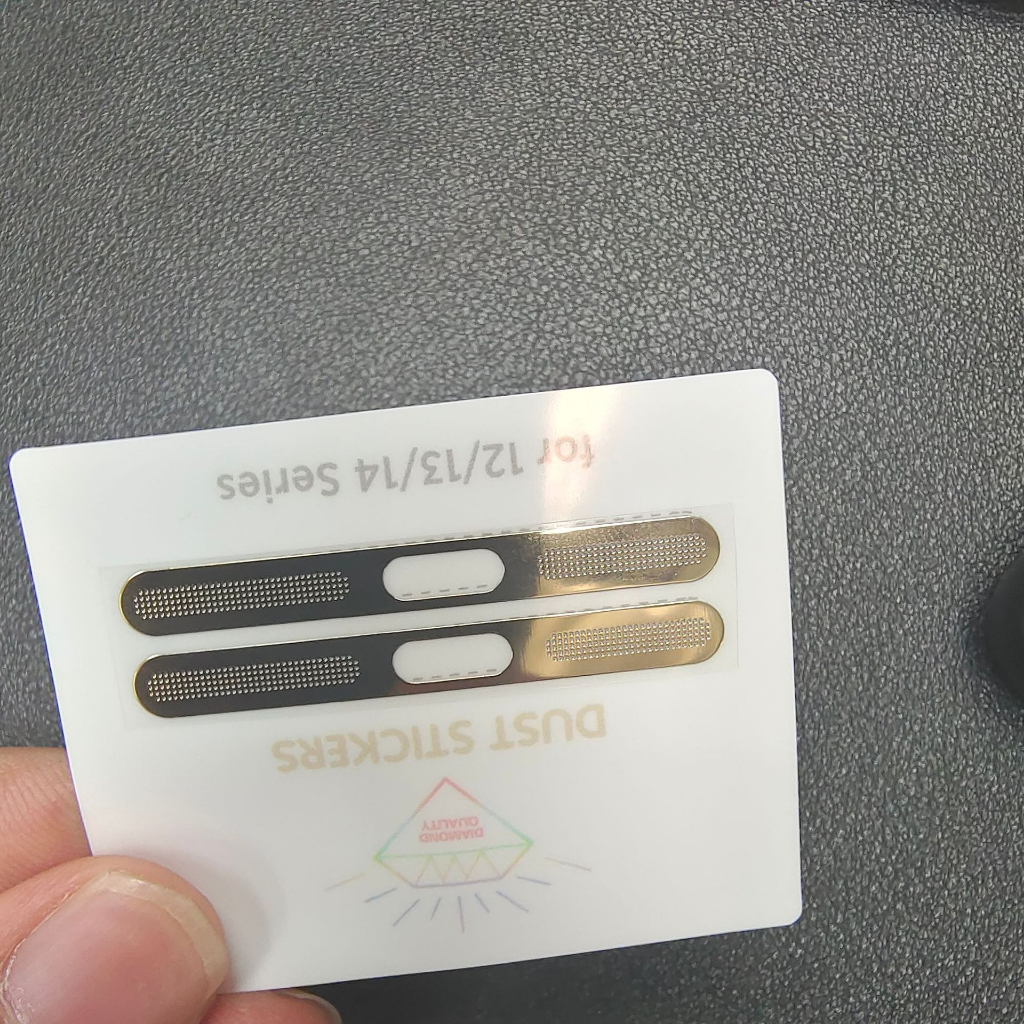 Dán mạ mầu ánh kim loại cho lỗ Mic và Màng Loa ngoài chống bụi, chống bẩn cho iPhone từ 12 -> 14PROMAX