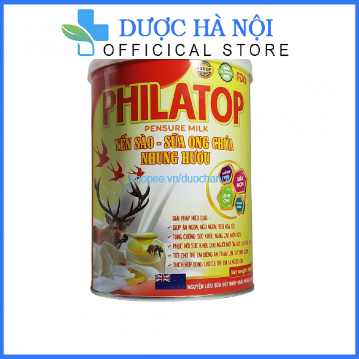 Sữa non Philatop Pensure Milk yến sào,sữa ong chúa, nhung hươu hộp 400g