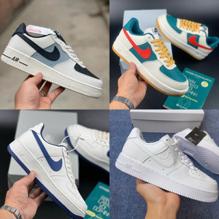 Giày thể thao nam nữ hot- giày sneaker a.f trắng ,xanh đỏ, n mũi đen 3 màu- cá tính năng động fullbox