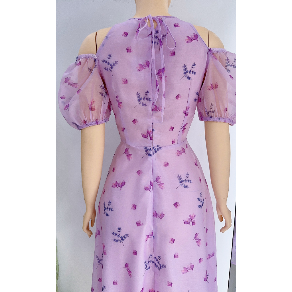 Váy du lịch váy đi hẹn hò đi làm Hà Thanh Boutique chất tơ V263