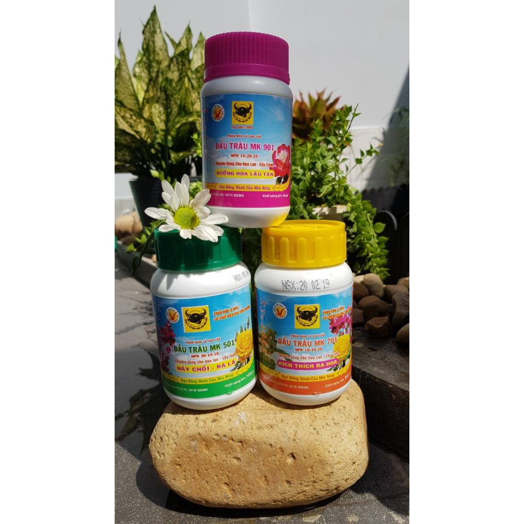 Phân bón lá đầu trâu MK 501 701 901, phân bón hoa lan hoa hồng hoa kiểng
