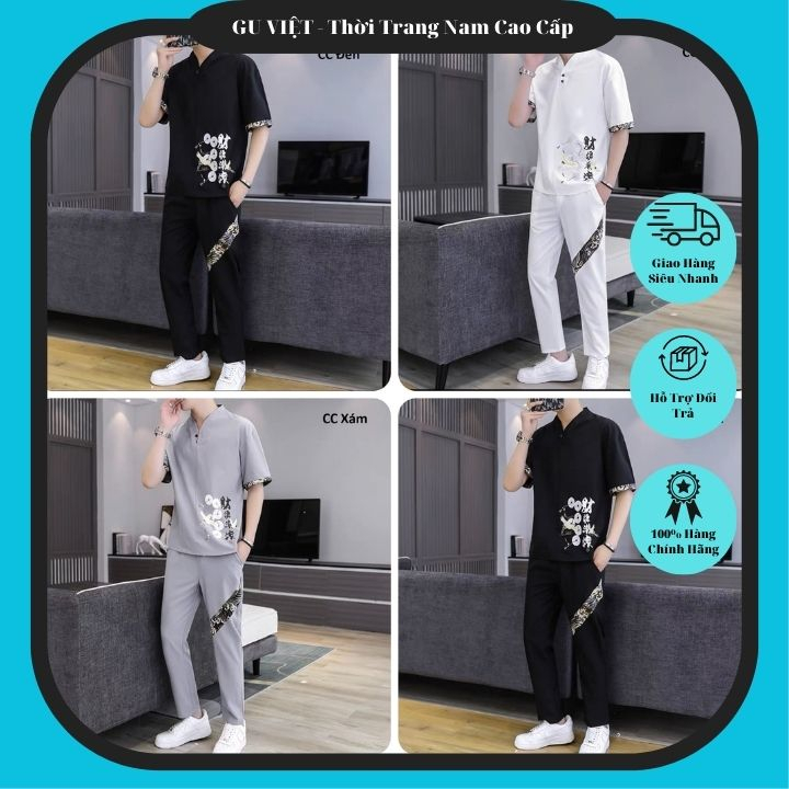 Bộ Đũi Con Cò Gu Việt Thời Trang Người Việt - Bộ Quần Áo Đũi Nam Nữ Mát Mẻ Thoải Mái Lên Chuẩn Form
