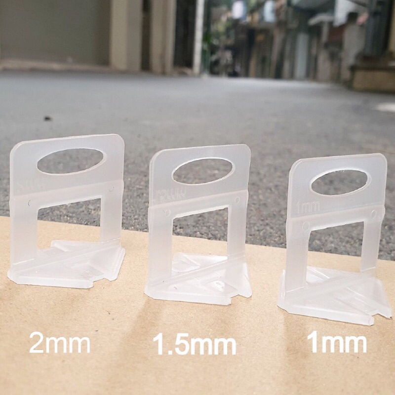 Ke móc cân bằng túi 1kg-Túi 1 kg Ke nêm cân bằng lát gạch (nhựa PP nguyên sinh) 1mm, 1,5mm, 2mm