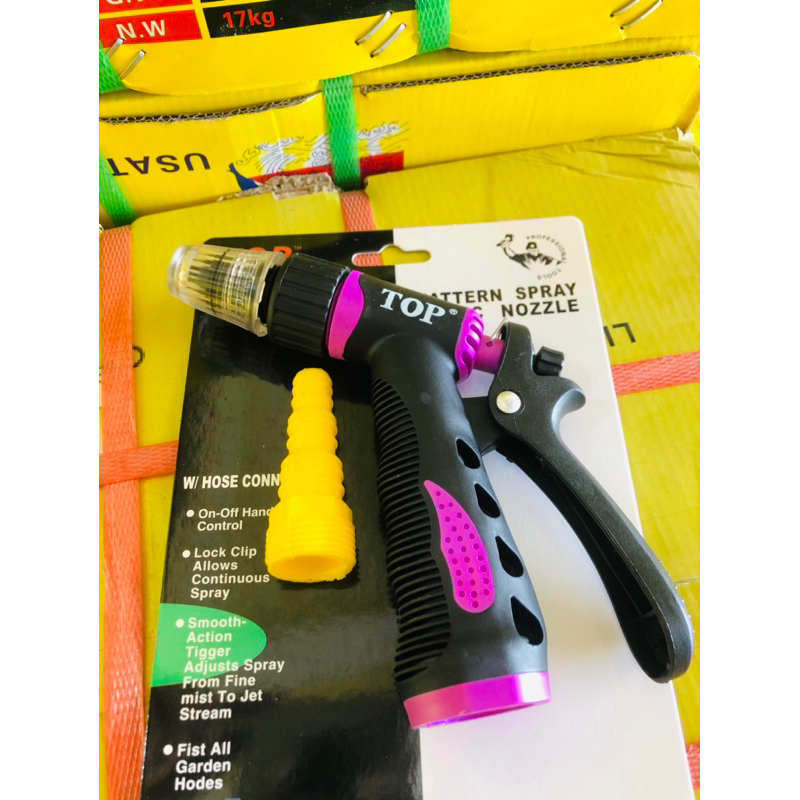 Vòi tưới cây đa năng Top-Vòi xịt tưới cây, vòi rửa xe 1 tia có tăng áp lực nước  hãng TOP