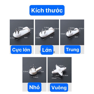 Combo 10 đinh treo tường, đinh 3 chân và đinh 4 chân treo đồ khung treo ảnh