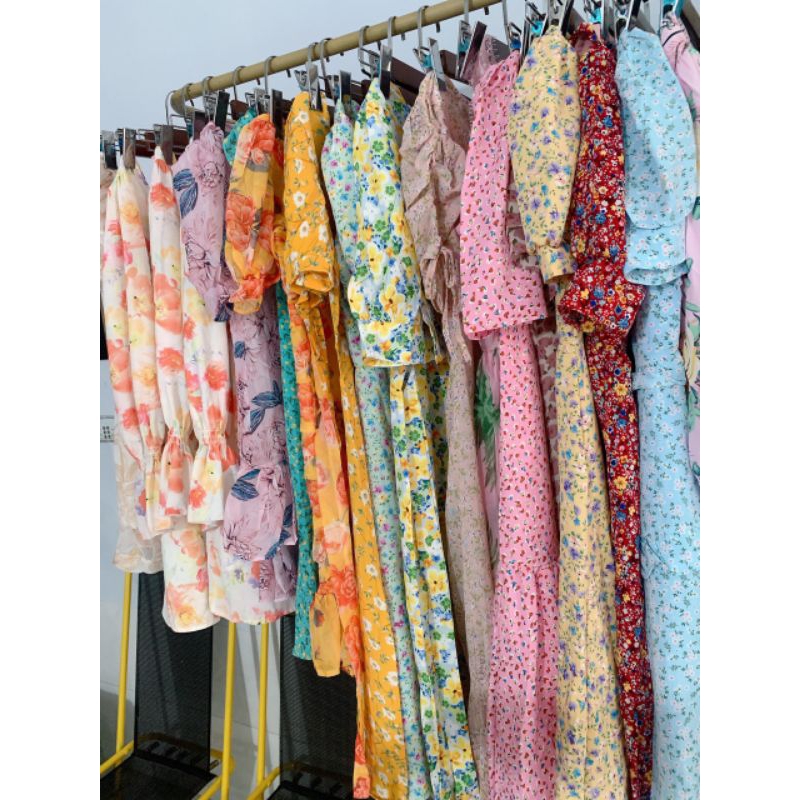váy hoa maxi dài 59k