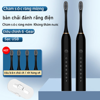 Bàn chải điện bàn chải đánh răng tự động 6 chế độ chăm sóc răng miệng sạc nhanh
