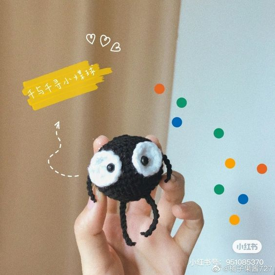 Set nguyên liệu móc bồ hóng Totoro thương có hướng dẫn