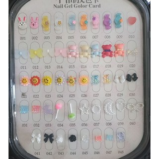 CHARM NAIL charm gấu, charm kẹo,charm nơ trang trí móng