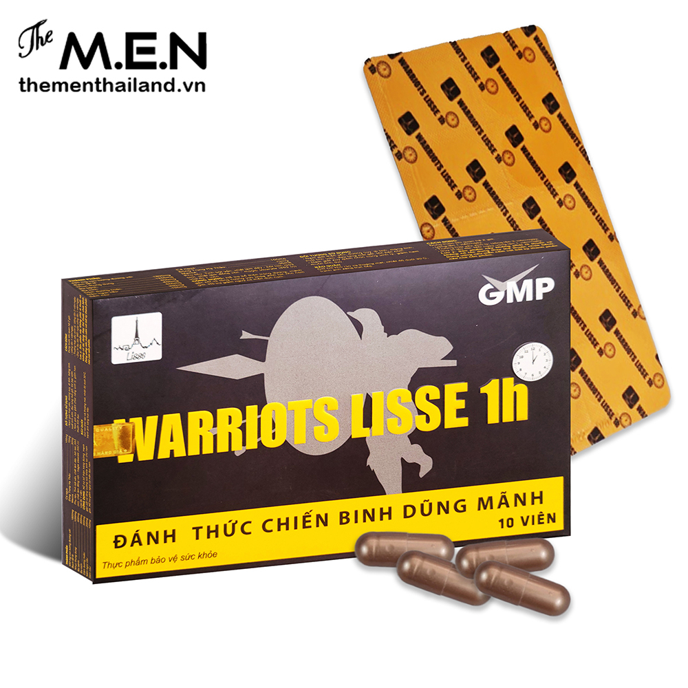 Hàng chính hãng: 1 Viên Tăng Cường Sinh Lý Nam WARRIOTS LISSE 1H, BỔ THẬN TRÁNG DƯƠNG, TĂNG CƯỜNG SINH LỰC,