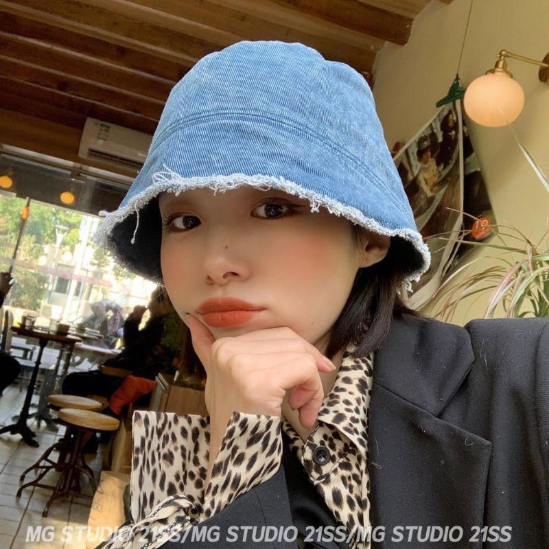 Mũ bucket Denim cao cấp chống nắng, nón vành tròn nhẹ thoáng phong cách Ulzzang Hot Trend hè 2023