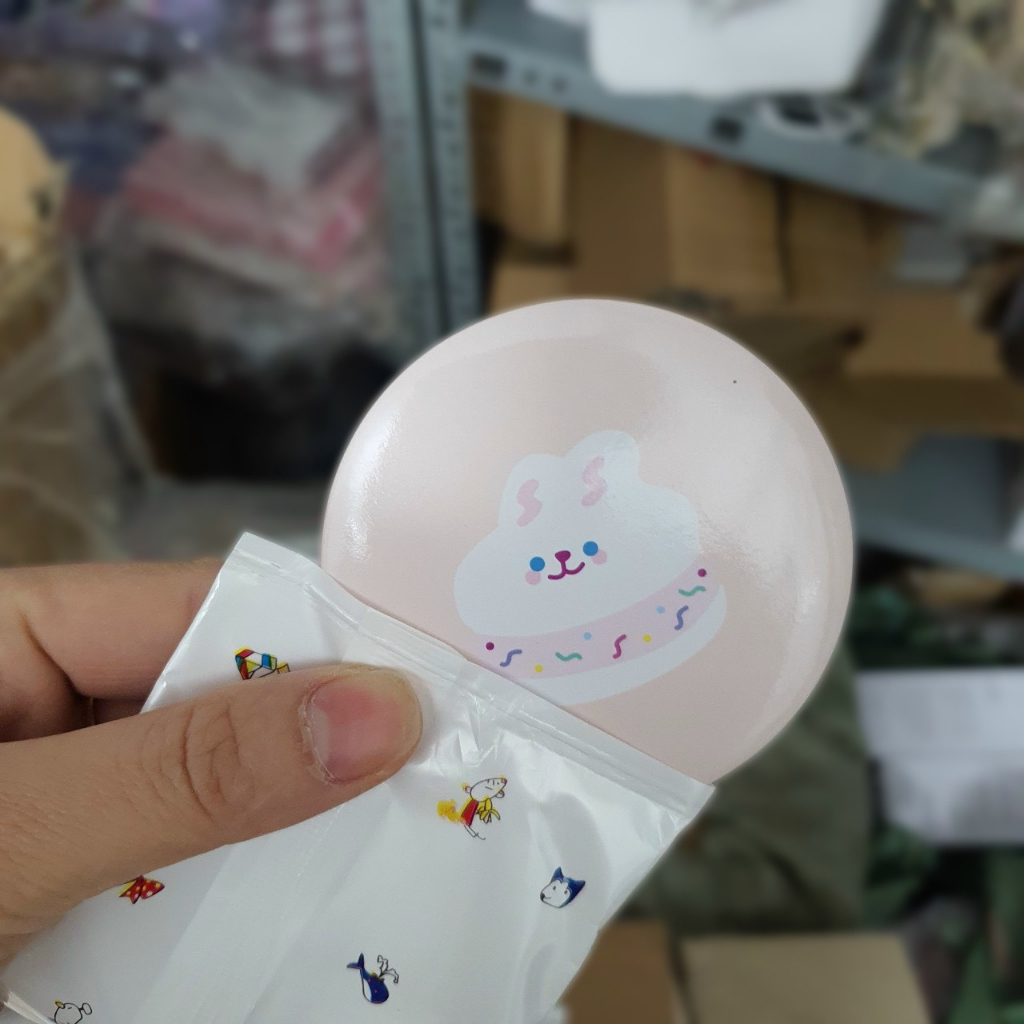 Gương Mini Cầm Tay Hình Tròn Hoạ Tiết Kute