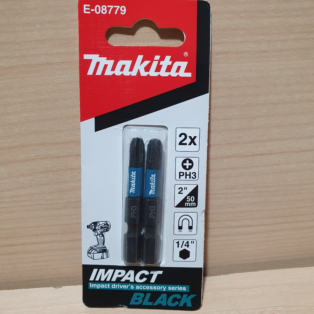 Bộ 2 Mũi Vít PH3,PH2 50mm IMPACT BLACK MAKITA E-08779 - Chính Hãng - E-08779 - E-08763