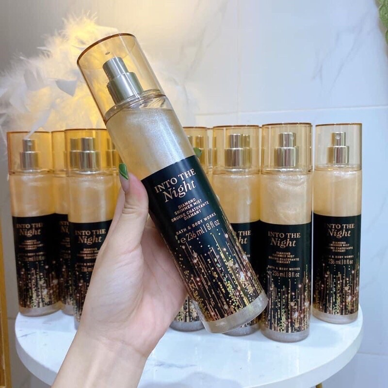 INTO THE NIGHT - Xịt thơm Bodymist GIÁ RẺ 2 Into The Night Nhũ - Ko Nhũ