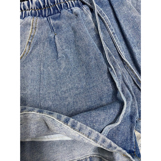 Quần short jean Nữ Cạp chun co dãn chất dày dặn form rộng [QCC01]