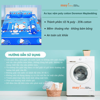 Áo bọc nệm poly cotton Doremon
