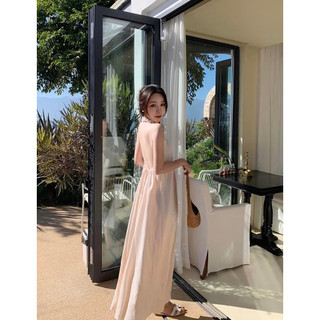 Váy yếm lụa quai nhún Eclipse Clothing