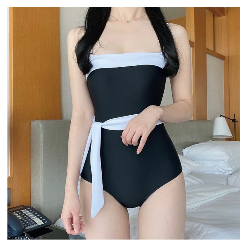 Bikini đồ bơi nữ 1 mảnh liền thân nơ eo tháo rời