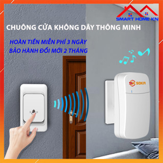 Chuông cửa không dây báo khách thông minh chống nước khoảng cách xa SOKA- A10