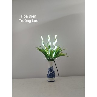 Hoa huệ trang trí có đèn - hoa huệ 3 nhánh