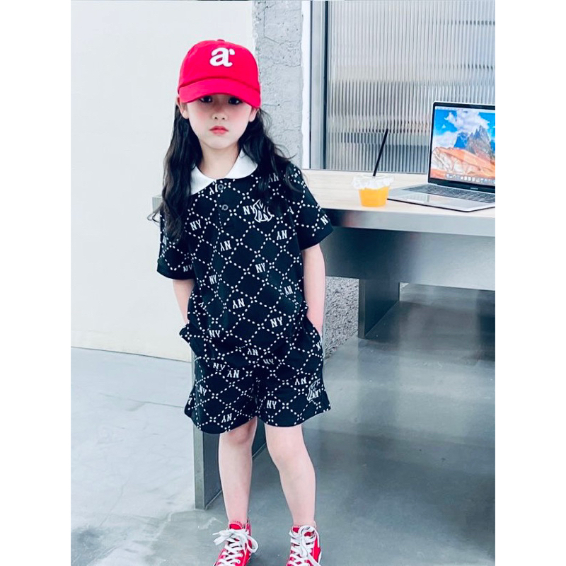 Set bộ polo MLB Tqxk màu tím than
