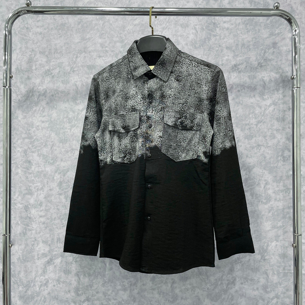 Áo sơ mi nam dài tay vải đũi không nhăn không xù hàng vnxk