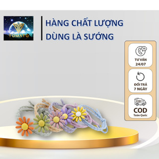 Dây buộc tóc hoa cúc, dây chun cột hoa cúc dễ thương - thun buộc tóc kiểu hàn quốc siêu đẹp