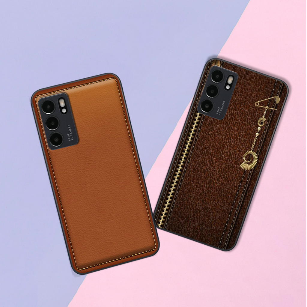 Ốp Oppo Reno6 / Reno6 Z 5G / Reno 6 in hình giả da siêu đẹp, sang trọng, cá tính