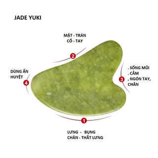 Đá Guasha massage mặt Jade Yuki