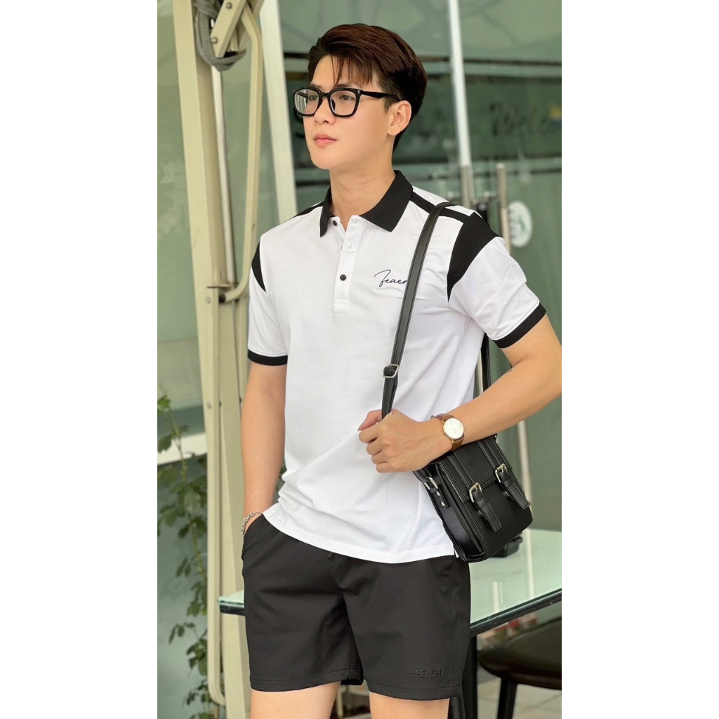 [Mã FATREND2810 giảm đến 30k tối đa 99k] Áo polo nam có cổ Contrast Collar nam tính, thanh lịch, sang trọng - FEAER