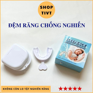 Miếng đệm bảo vệ răng và chống nghiến răng khi ngủ Sleepeace, M7 ngăn nghiến răng hiệu quả, 1 hàm, có cỡ to bé-Shop TIVT