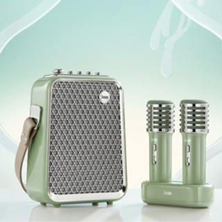 [SẴN KHO] Bộ Loa Karaoke 2 Mic Bluetooth Songbird Chính Hãng Divoom, Công Suất Lớn 50W, Thời Gian Nghe Nhạc Lên Đến 6 Gi