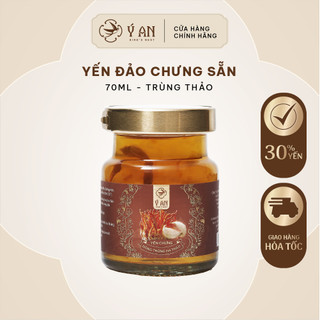 Yến chưng sẵn đông trùng hạ thảo Ý An bồi bổ sức khỏe hũ 70ml