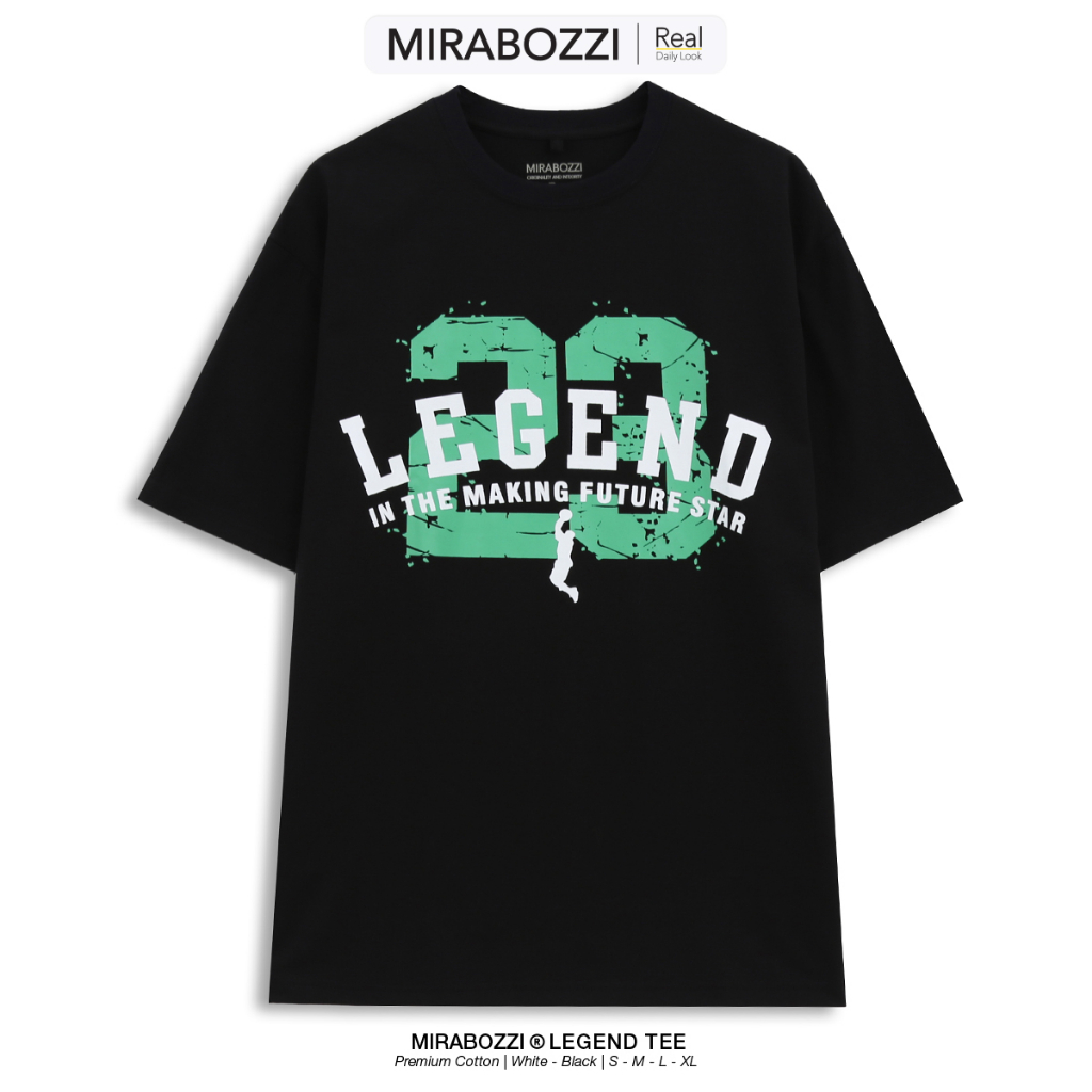 Áo Thun Nam nữ Unisex Form Rộng Tay Lỡ Oversize MIRABOZZI Tee Legend Cotton 100% Local Brand