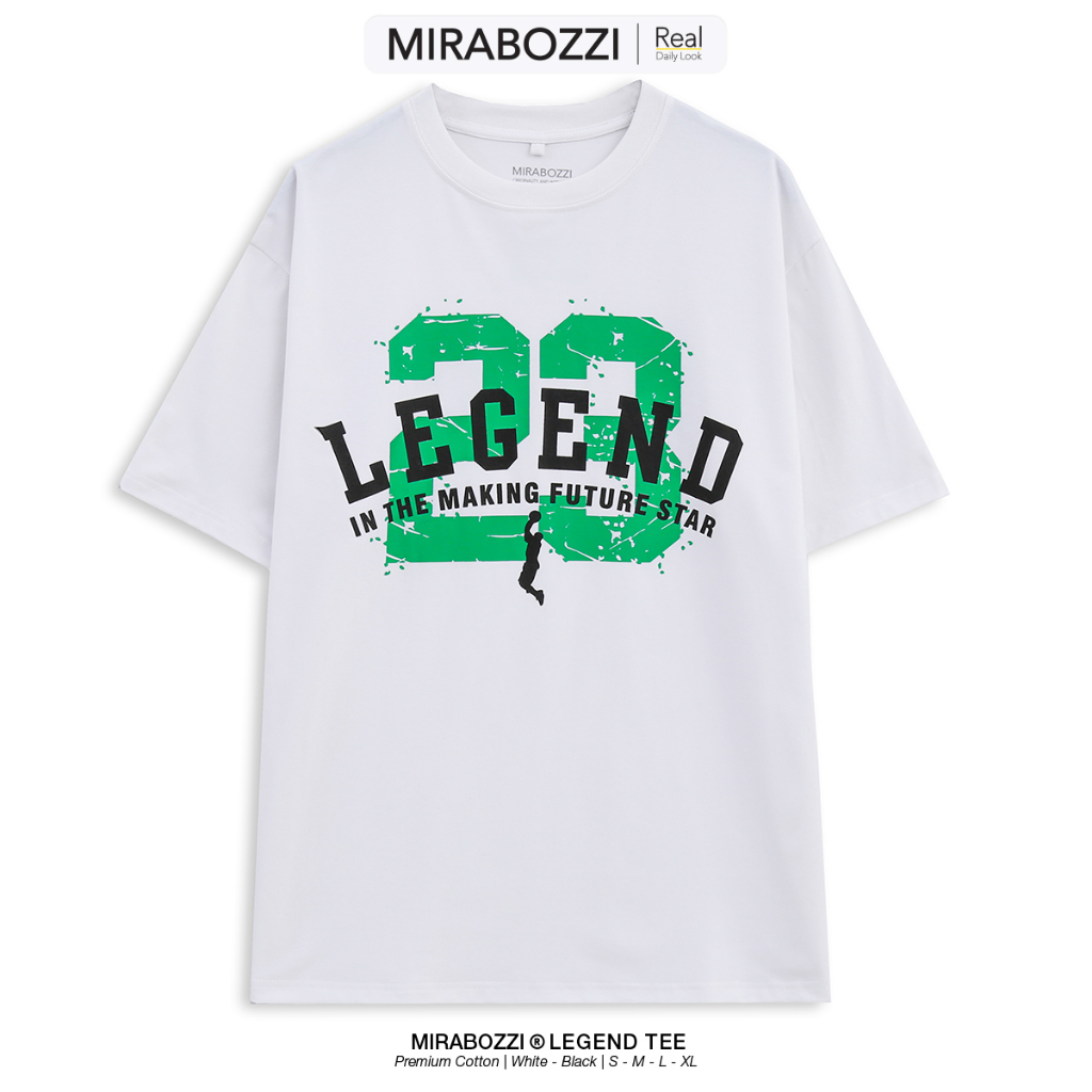 Áo Thun Nam nữ Unisex Form Rộng Tay Lỡ Oversize MIRABOZZI Tee Legend Cotton 100% Local Brand