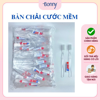 Bàn chải khách sạn dùng 1 lần, bàn chải đánh răng dùng cho nhà nghỉ, khách sạn, homestay giá rẻ, cước nhọn mềm 100 chiếc