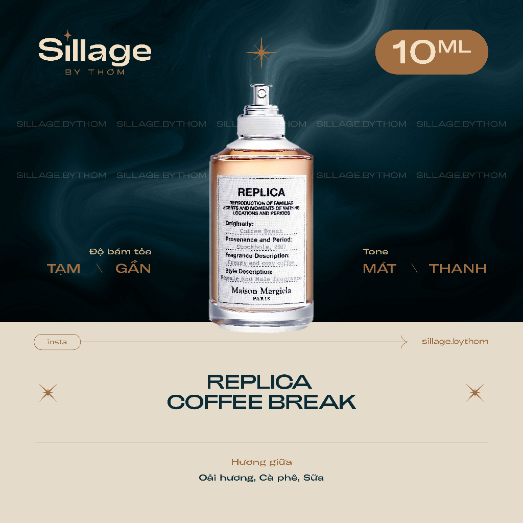 REPLICA COFFEE BREAK EDT | Mẫu thử nước hoa unisex