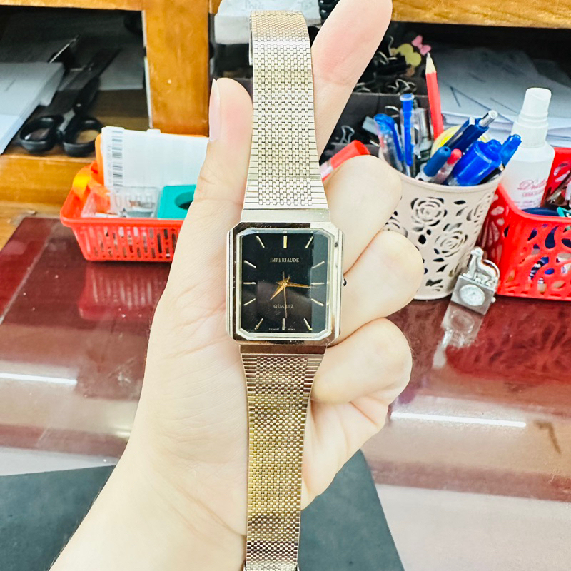 Đồng hồ Nam si nhật dáng tank hiệu Imperiaude