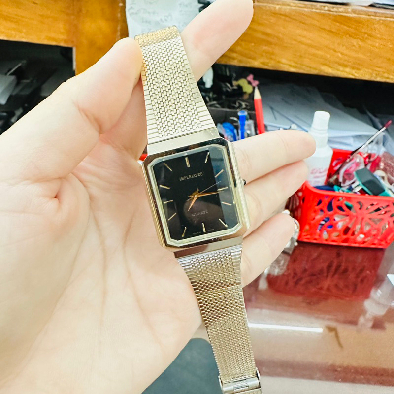 Đồng hồ Nam si nhật dáng tank hiệu Imperiaude