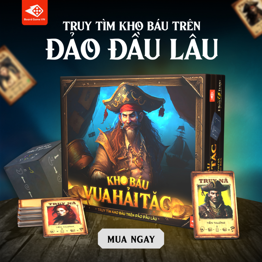 [Bọc Bài], Game Mới KHO BÁU VUA HẢI TẶC - Truy Tìm Kho Báu Trên Đảo Đầu Lâu, Đồ chơi MecoMart