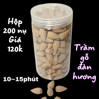 Nụ trầm hương khói ngược trầm gỗ đàn hương cháy 15 phút dùng cho lư xông trầm, thác khói khói chảy ngược