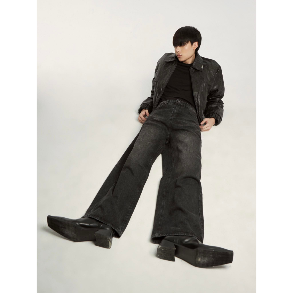 QUẦN JEANS ỐNG RỘNG HBS WIDE-FIT JEANS