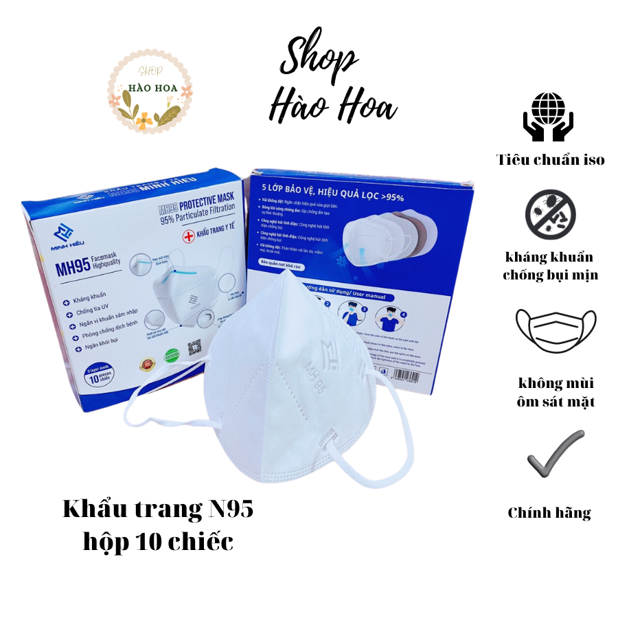 Khẩu trang N95 Minh Hiếu, khẩu trang 5 lớp N95 , khẩu trang kháng khuẩn 5 lớp