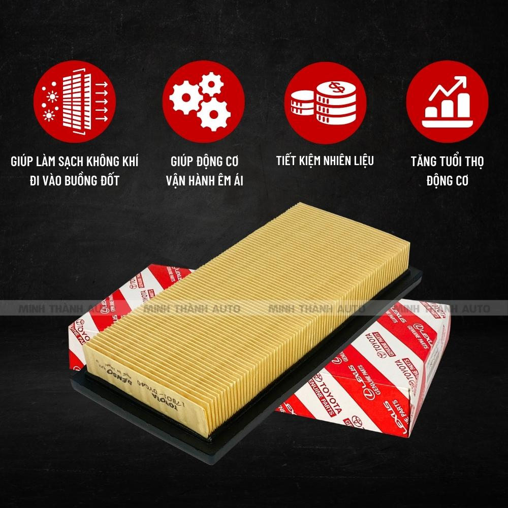 Lọc gió động cơ Vios 2014-2022, Rush, Avanza mã 178010Y040/178010Y050/178010Y060/17801BZ150/17801BZ120 MINH THÀNH AUTO