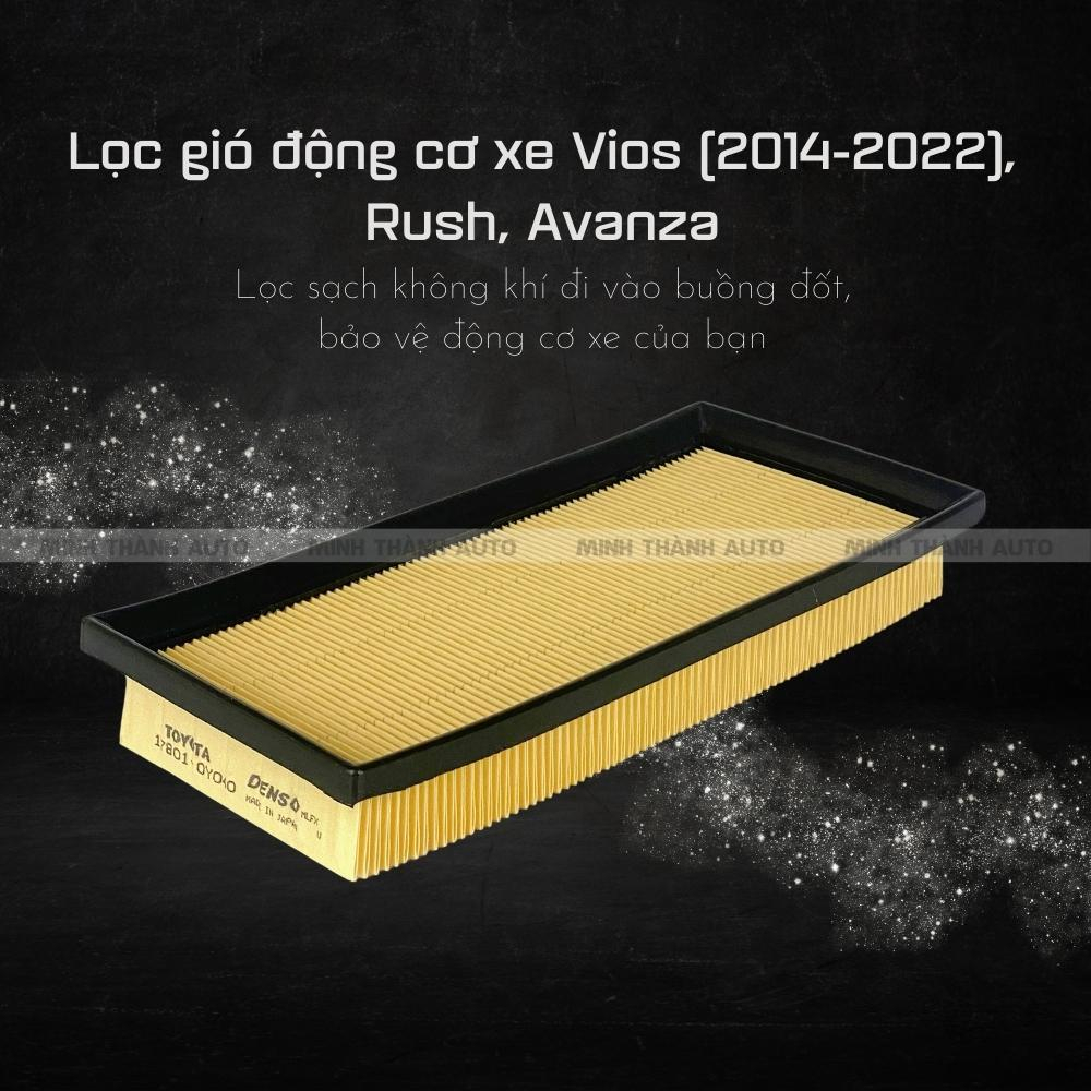 Lọc gió động cơ Vios 2014-2022, Rush, Avanza mã 178010Y040/178010Y050/178010Y060/17801BZ150/17801BZ120 MINH THÀNH AUTO