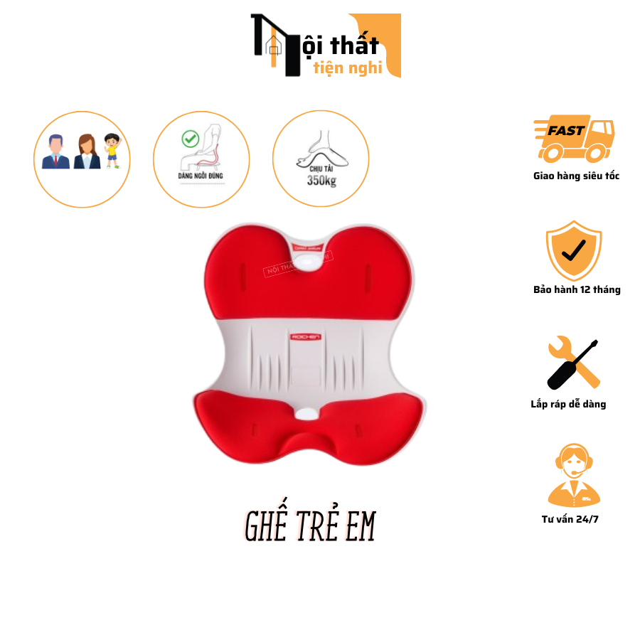[HOẢ TỐC HCM] GHẾ CHỈNH DÁNG NGỒI CHO BÉ (dưới 35kg) | ROICHEN .Ghế công thái học chống gù thương hiệu Hàn Quốc nhỏ gọn.