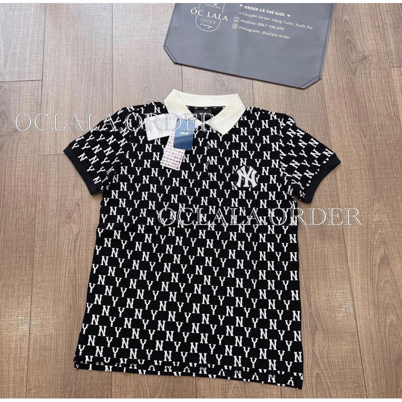 POLO MLB CHẤT COTTON THOÁNG MÁT - 3 MÀU ĐEN BE XANH