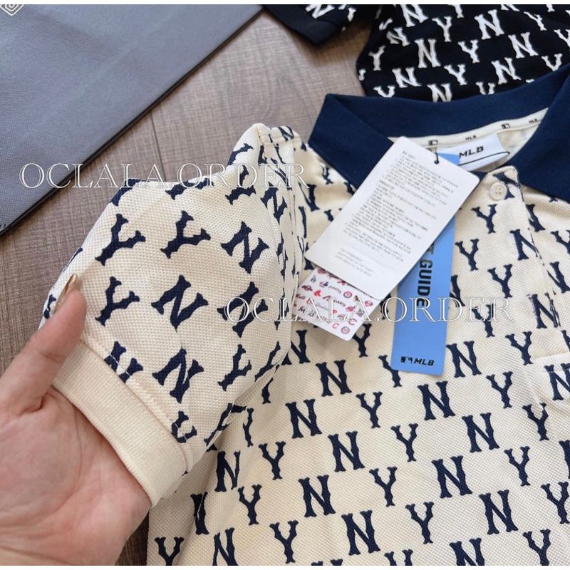 POLO MLB CHẤT COTTON THOÁNG MÁT - 3 MÀU ĐEN BE XANH