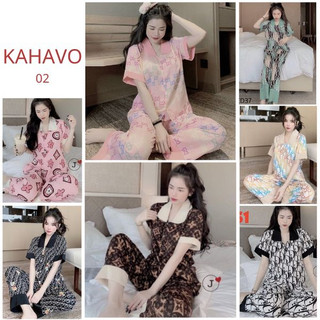 Bộ Pijama cộc tay họa tiết đa dạng dễ thương dáng đẹp chất kate thái from 40-57kg.